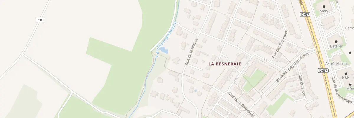 Plan du 45 Rue de la Rivière à La Chapelle-des-Fougeretz