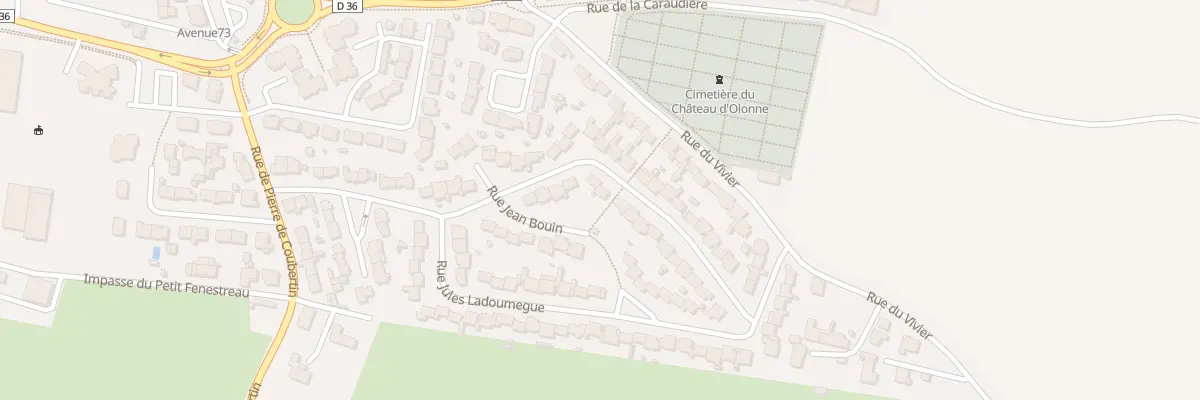 Plan du 30 Rue Jean Bouin aux Sables-d’Olonne