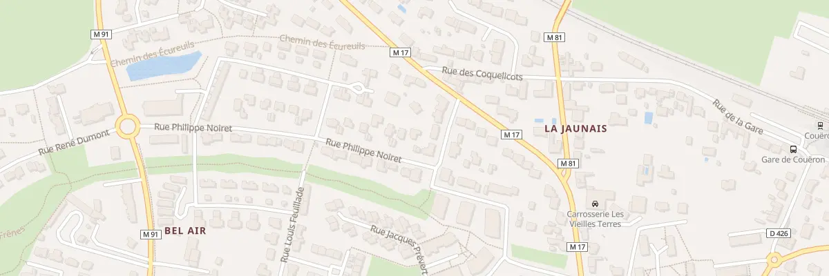 Plan du 25 Rue Philippe Noiret à Couëron