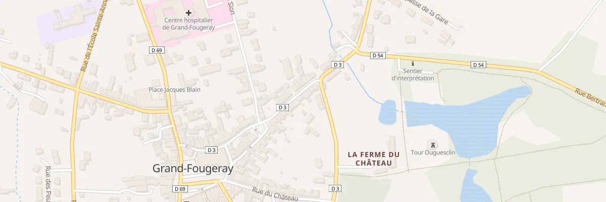 Plan du 1 Rue Camille Jourdan à Grand-Fougeray