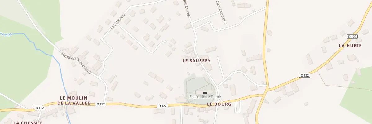 Plan du 3 Le Saussey à Teurthéville-Hague