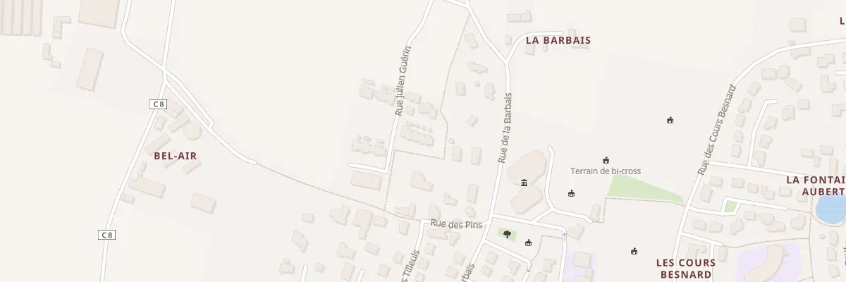 Plan du 8 Rue Julien Guerin à Montreuil-le-Gast