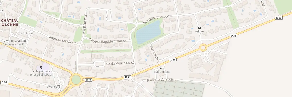 Plan du 14 Rue Arletty aux Sables-d’Olonne