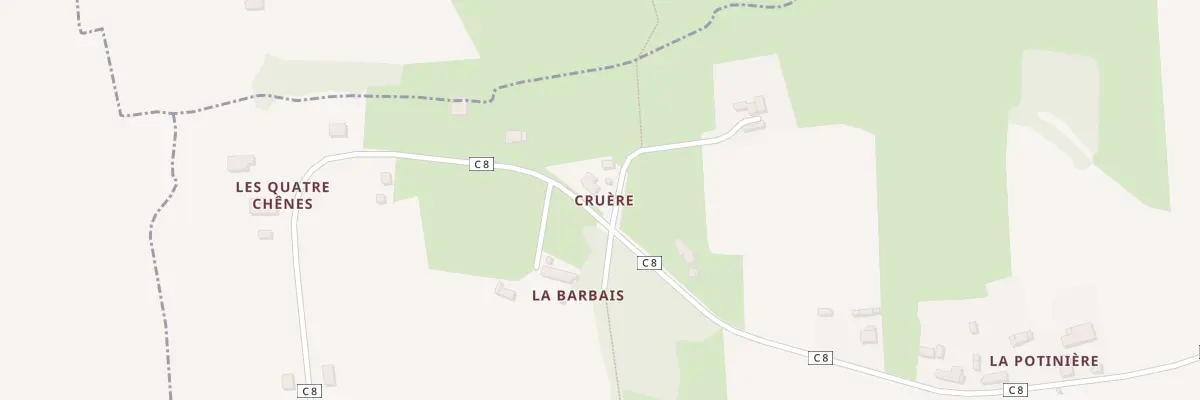 Plan du 19 Cruère à Montreuil-le-Gast