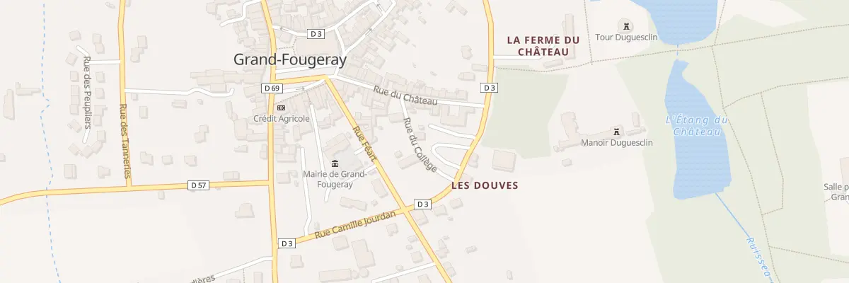 Plan du 1 Rue du Collège à Grand-Fougeray