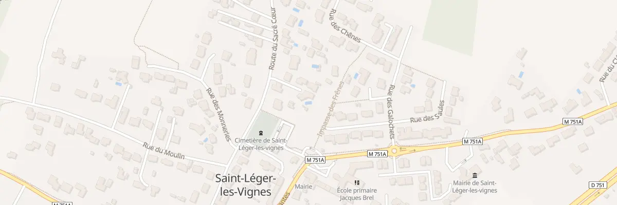 Plan du 16B Rte du Sacré Coeur à Saint-Léger-les-Vignes