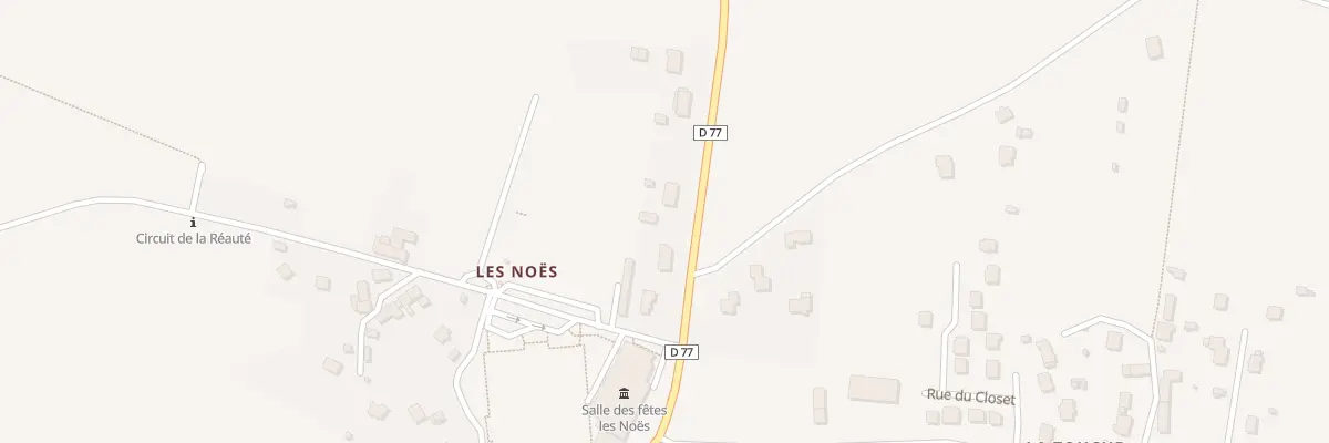 Plan du 6062 Les Noës à Bourg-des-Comptes