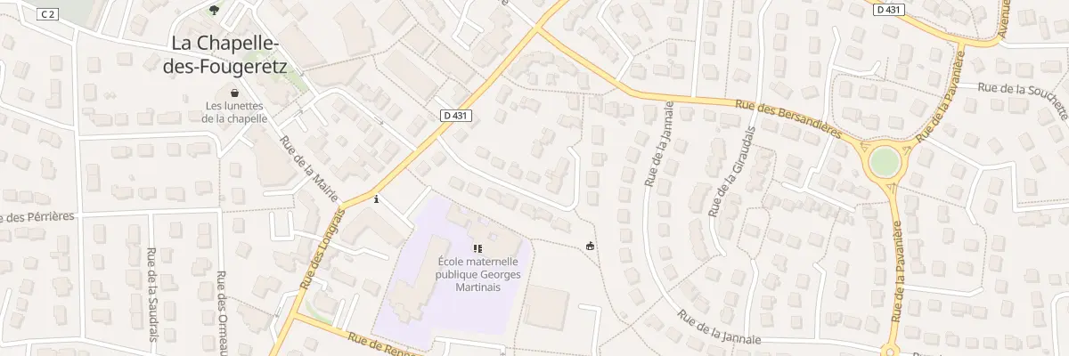 Plan du 7 Rue Pierre-Marie Pautonnier à La Chapelle-des-Fougeretz