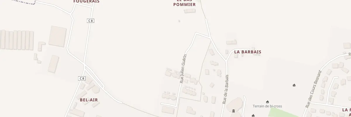 Plan du 33 Rue Julien Guerin à Montreuil-le-Gast