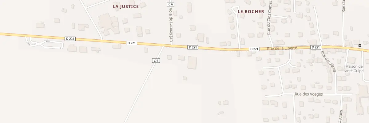 Plan du 5505 Le Rocher à Guipel