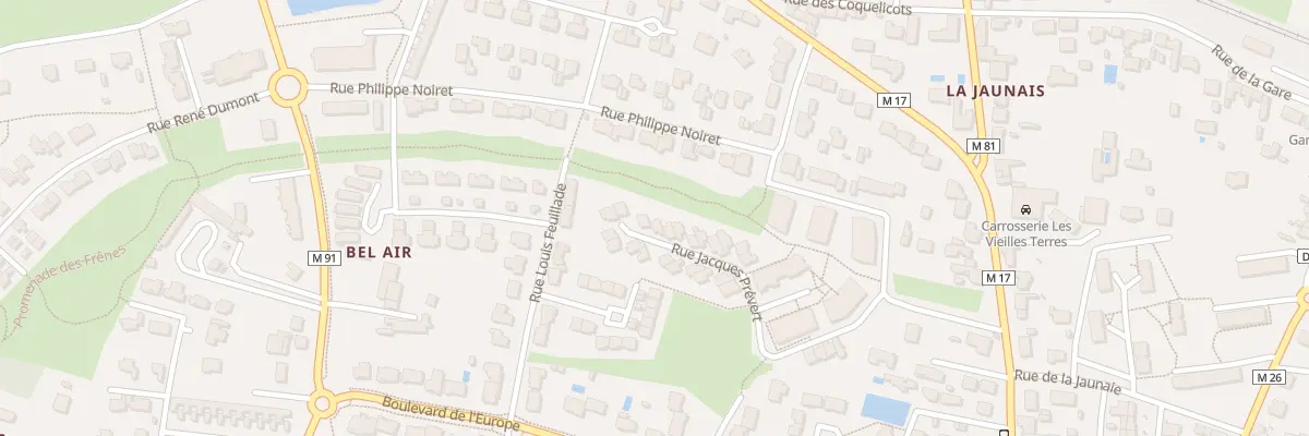 Plan du 26 Rue Jacques Prévert à Couëron