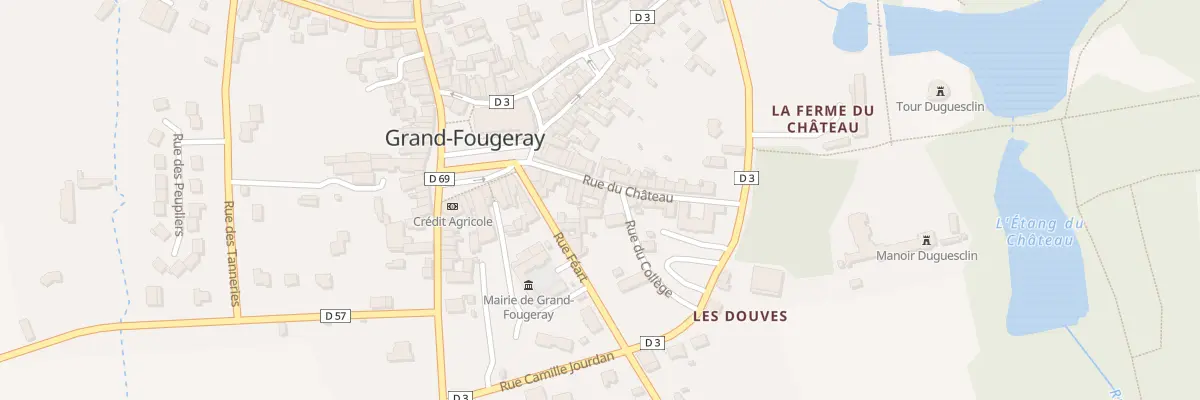 Plan du 13 Rue du Château à Grand-Fougeray