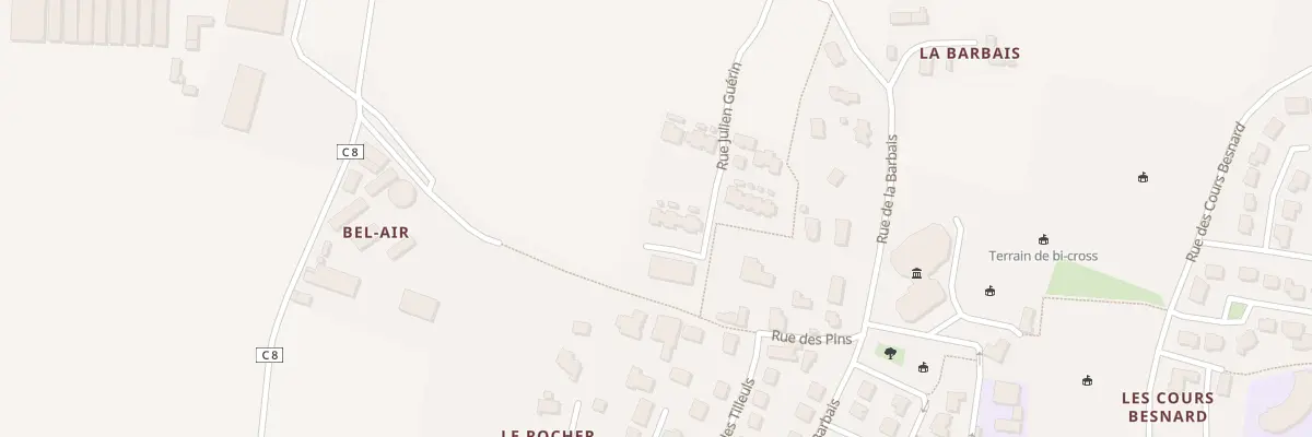 Plan du 13 Rue Julien Guerin à Montreuil-le-Gast