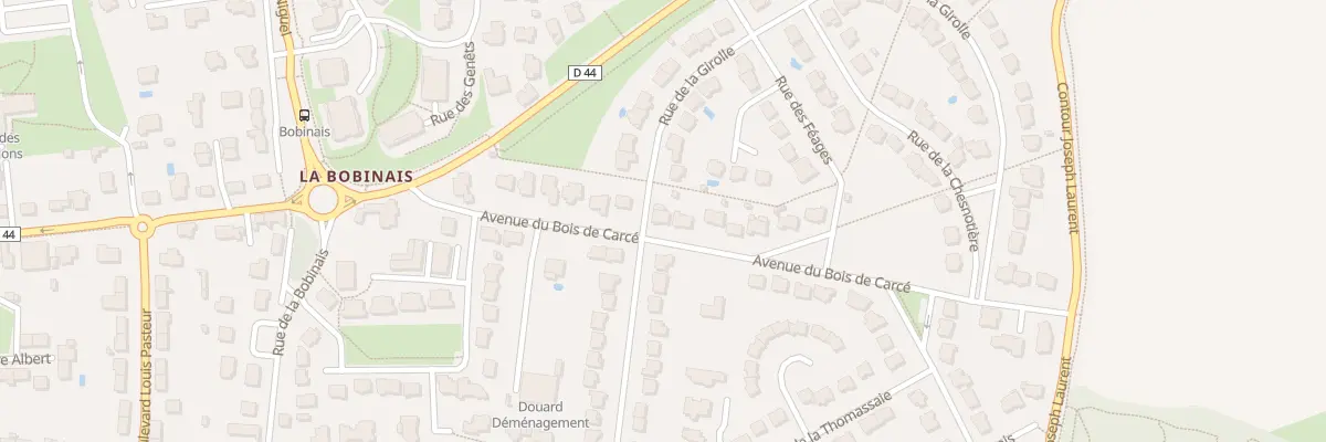 Plan du 15 Av du Bois de Carcé à Bruz