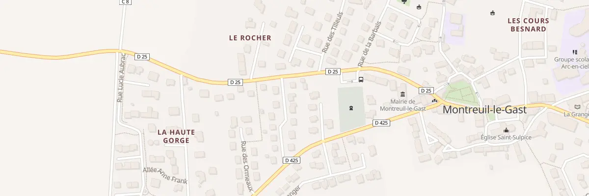Plan du 3 Rue du Rocher à Montreuil-le-Gast