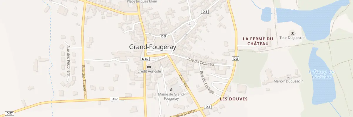 Plan du 3 Rue du Château à Grand-Fougeray