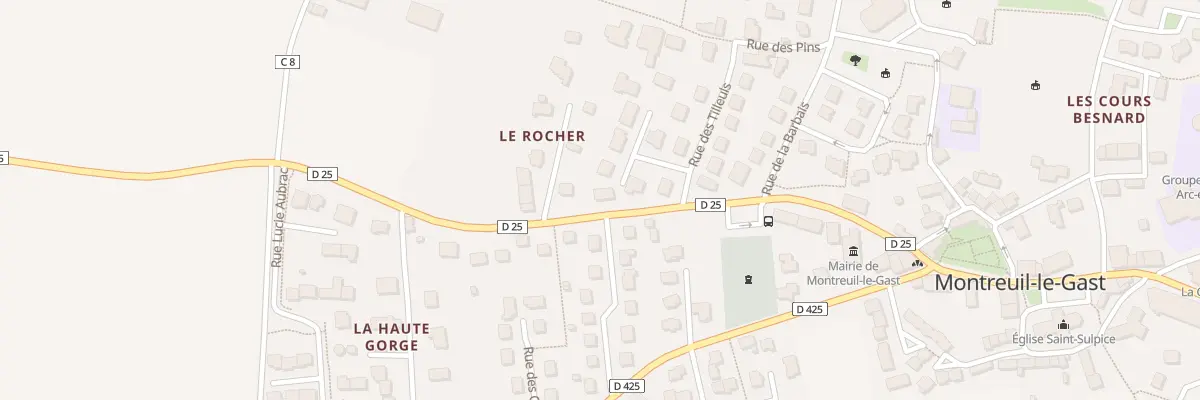 Plan du 3 Rue du Pommier à Montreuil-le-Gast