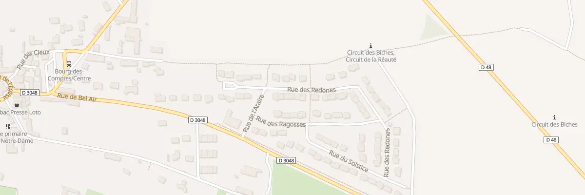Plan du 16 Rue des Redones à Bourg-des-Comptes