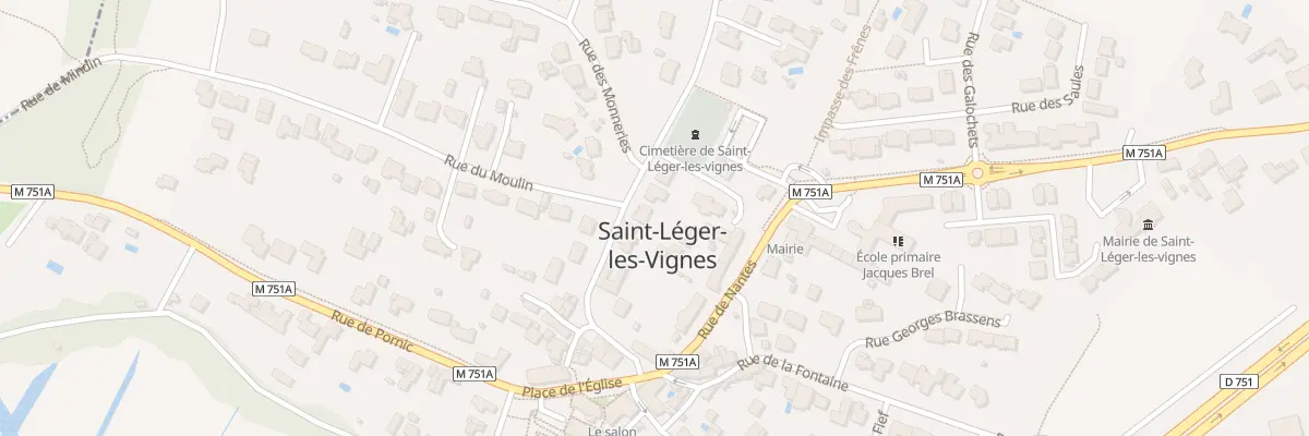 Plan du 6 Rte du Sacré Coeur à Saint-Léger-les-Vignes