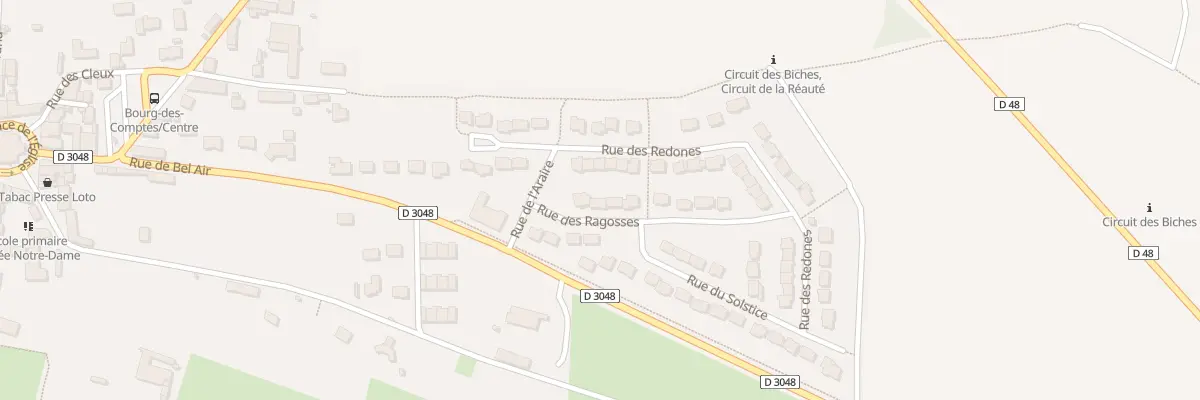 Plan du 3 Rue des Ragosses à Bourg-des-Comptes