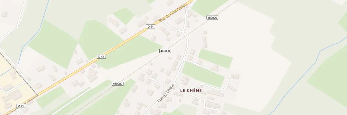 Plan du 2 Rue du Chêne à Vay