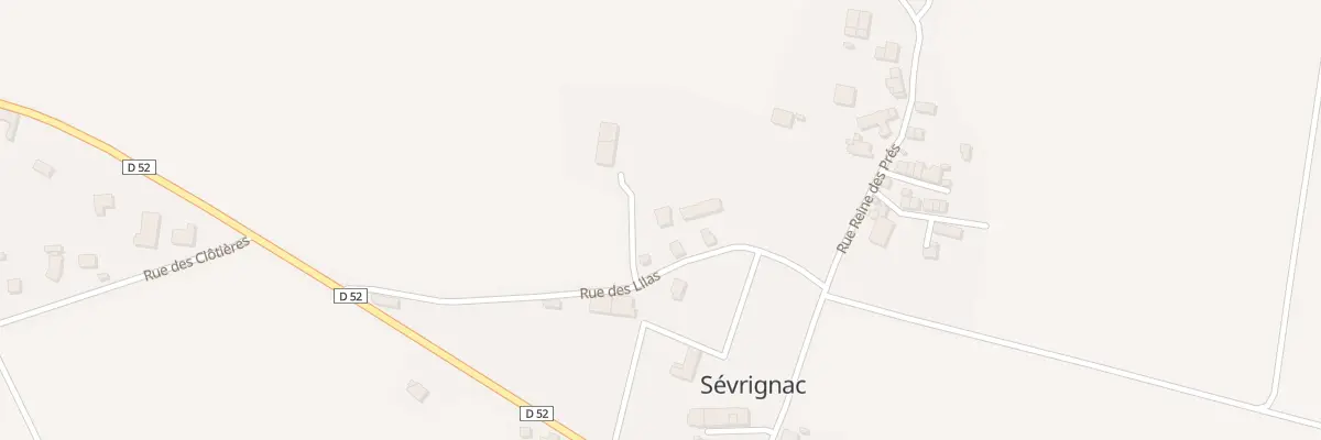 Plan du 5019 Sevrignac à La Noë-Blanche