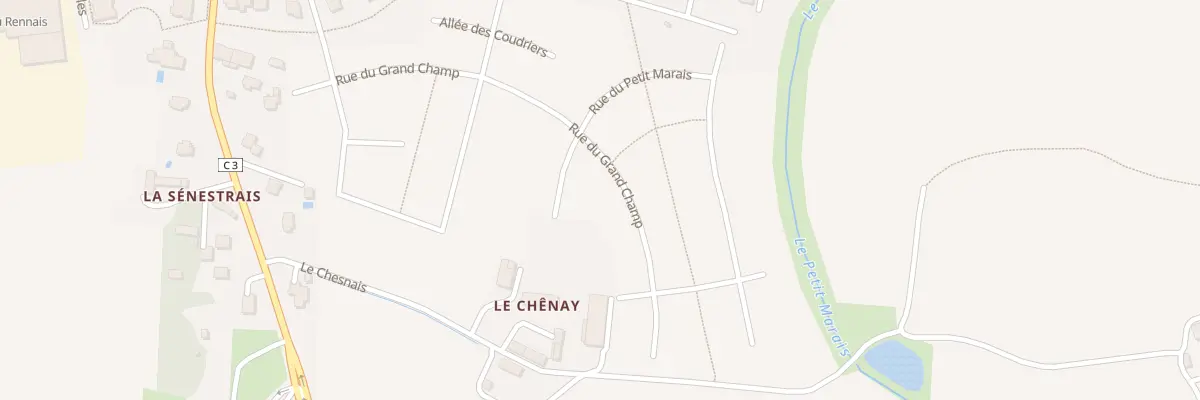 Plan du 12 Rue du Grand Champ à La Chapelle-des-Fougeretz