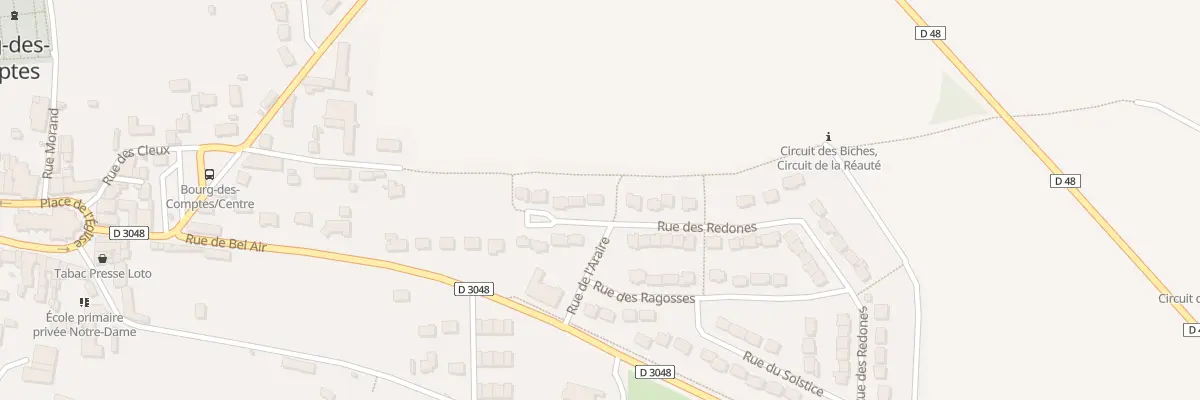 Plan du 9 Rue des Redones à Bourg-des-Comptes