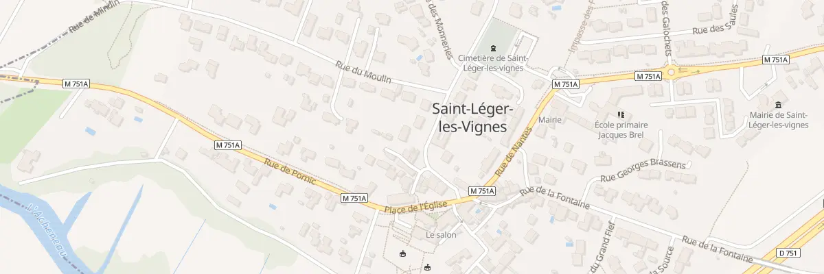 Plan du 1 Rte du Sacré Coeur à Saint-Léger-les-Vignes