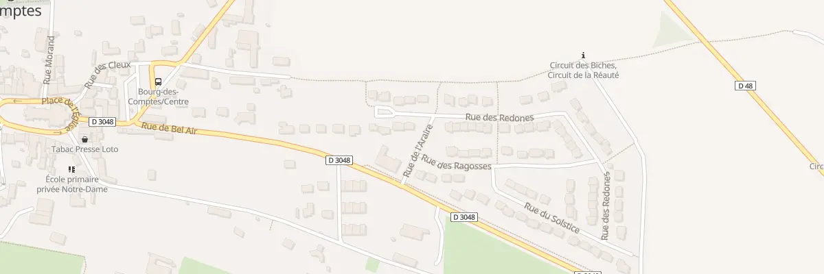 Plan du 8 Rue des Redones à Bourg-des-Comptes