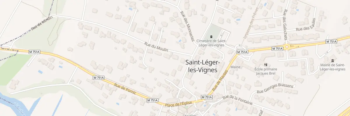 Plan du 5 Rte du Sacré Coeur à Saint-Léger-les-Vignes