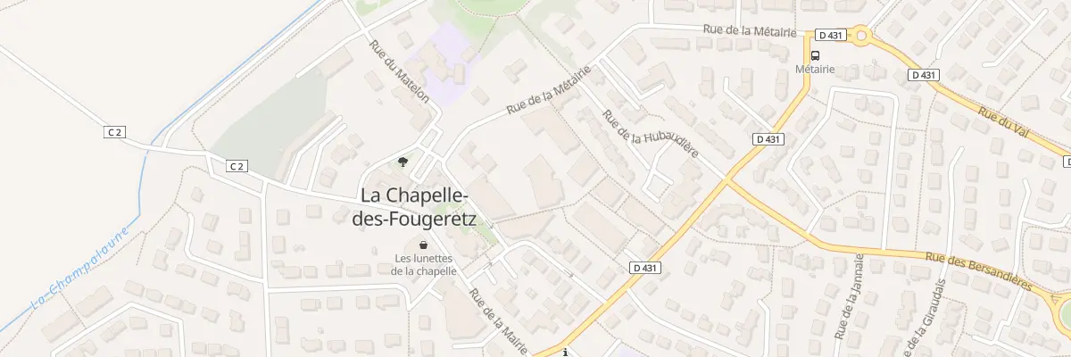 Plan du 8B Rue de la Métairie à La Chapelle-des-Fougeretz