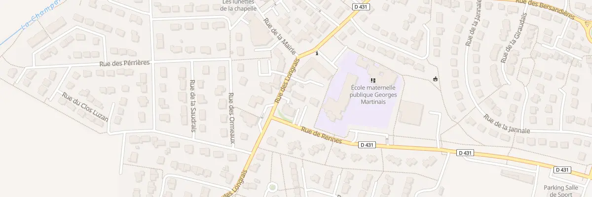 Plan du 5 Rue des Longrais à La Chapelle-des-Fougeretz