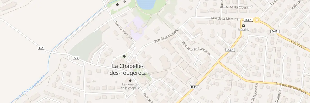 Plan du 8 Rue de la Métairie à La Chapelle-des-Fougeretz