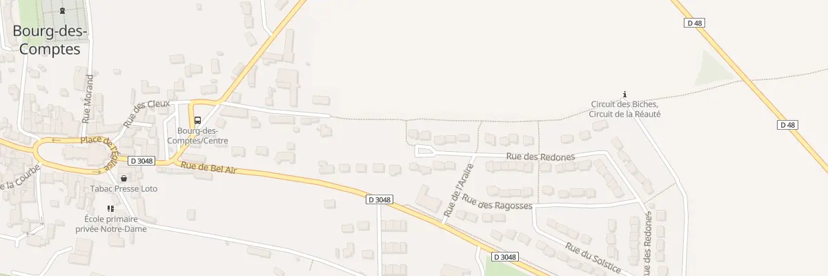 Plan du 1 Rue des Redones à Bourg-des-Comptes