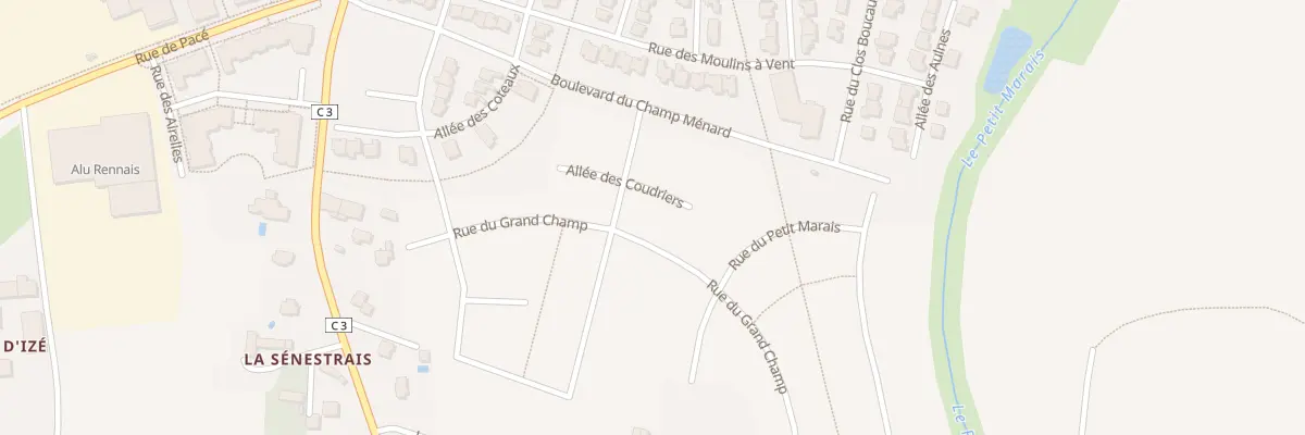 Plan du 9 All des Coudriers à La Chapelle-des-Fougeretz