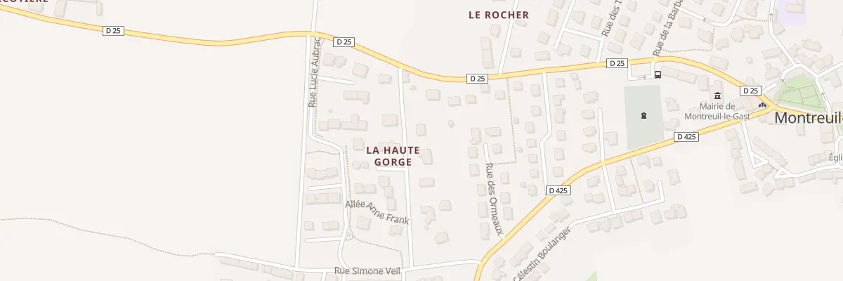 Plan du 12 Haute Gorge à Montreuil-le-Gast