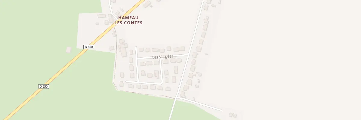 Plan du 1 Les Vergées à Virandeville