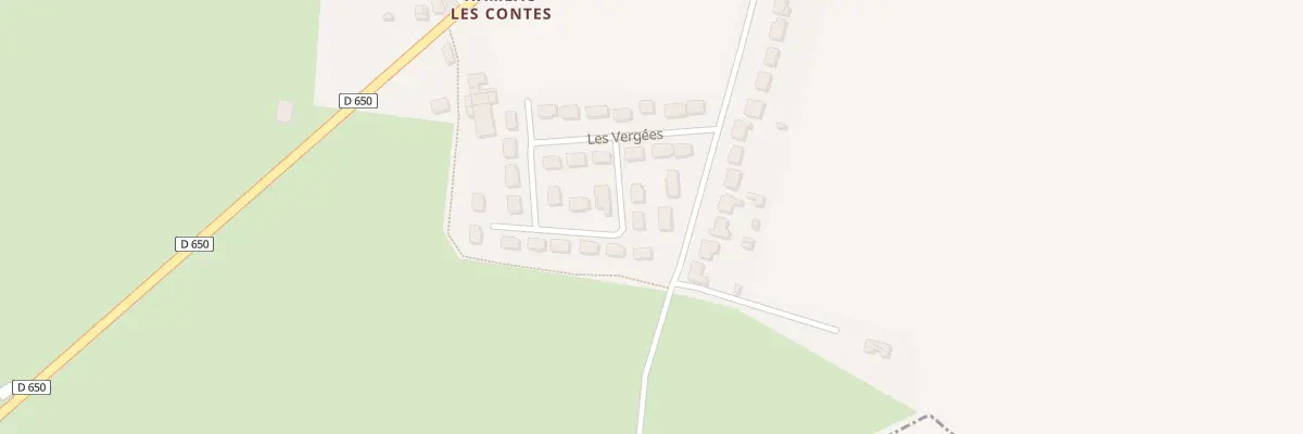 Plan du 40 Les Vergées à Virandeville