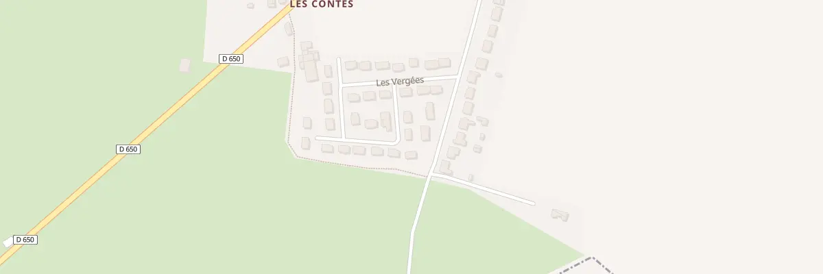 Plan du 40 Les Vergées à Virandeville