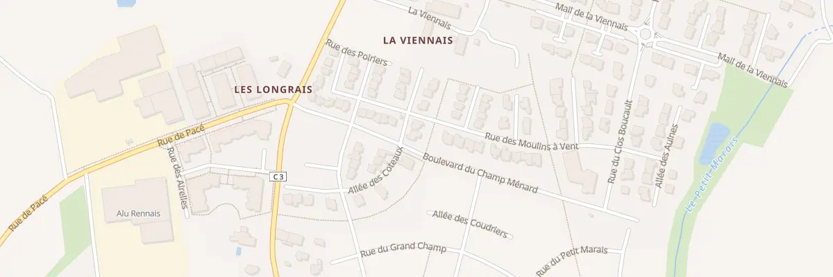 Plan du 3 All des Charmilles à La Chapelle-des-Fougeretz