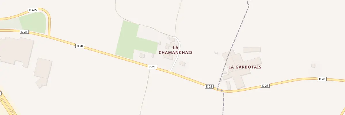 Plan du 5876 La Chamanchais à La Mézière