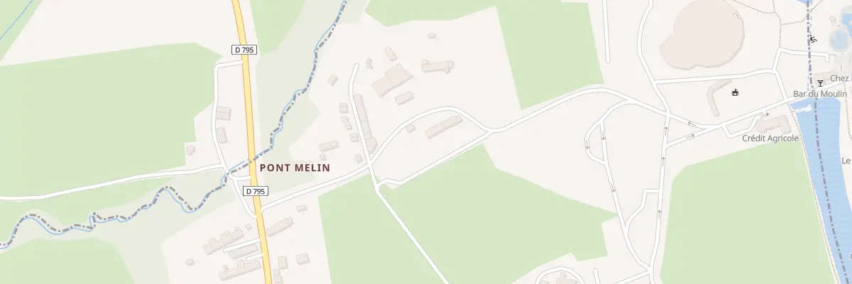 Plan du 10 Le Pont Melin à Bonnemain