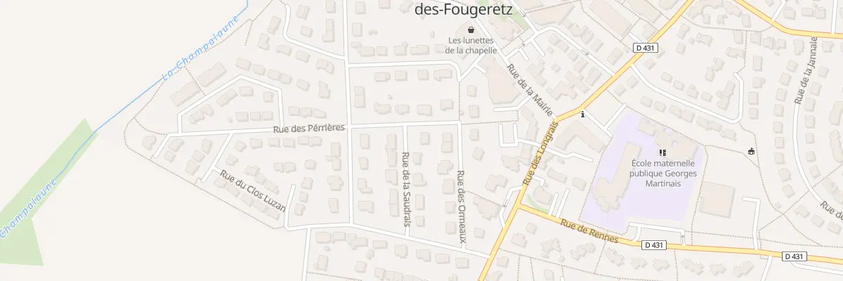 Plan du 5247 Rue de la Saudrais à La Chapelle-des-Fougeretz