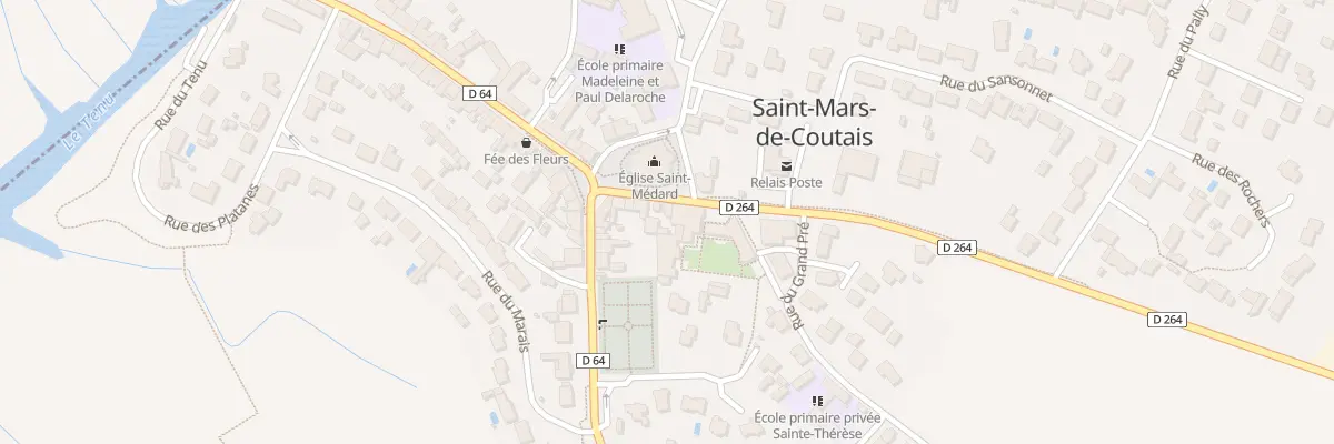 Plan du 8 Rue Saint Medard à Saint-Mars-de-Coutais