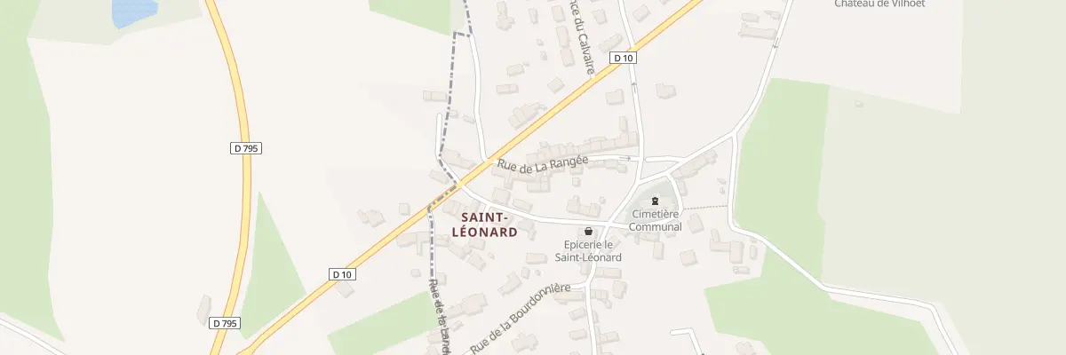 Plan du 5 Rue de la Rangee .St Leonard à Epiniac