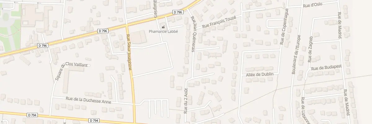 Plan du 9003 Rue Jean Quemerais à Combourg