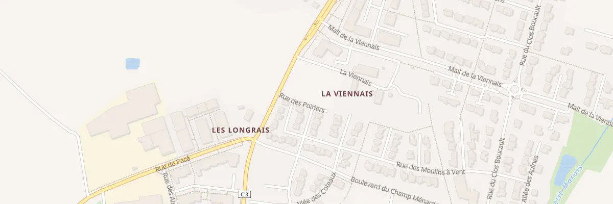 Plan du 9 Rue des Poiriers à La Chapelle-des-Fougeretz