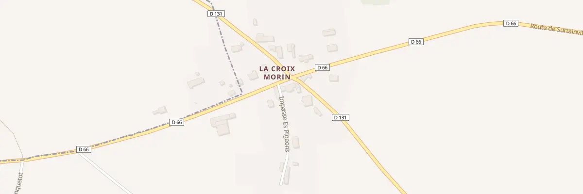 Plan du 7271 Rte de Surtainville Le Vretot à Bricquebec-en-Cotentin