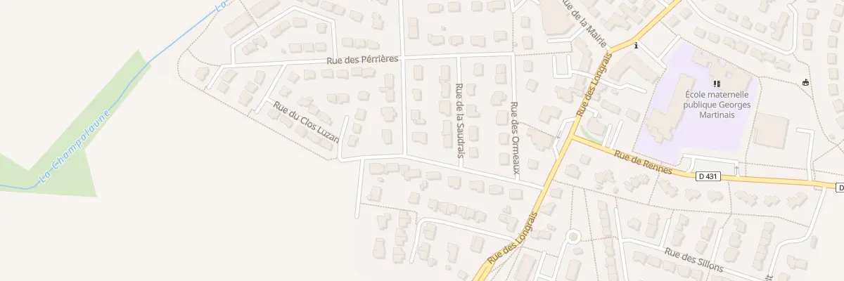 Plan du 10 Rue du Plessix Carrel à La Chapelle-des-Fougeretz